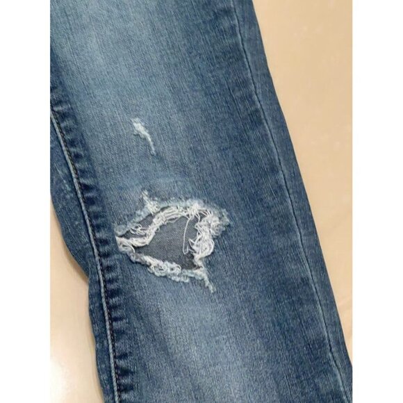 Judy Blue Womens Distressed Denim Jeans Size 26 Medium Wash - Picture 7 of 15